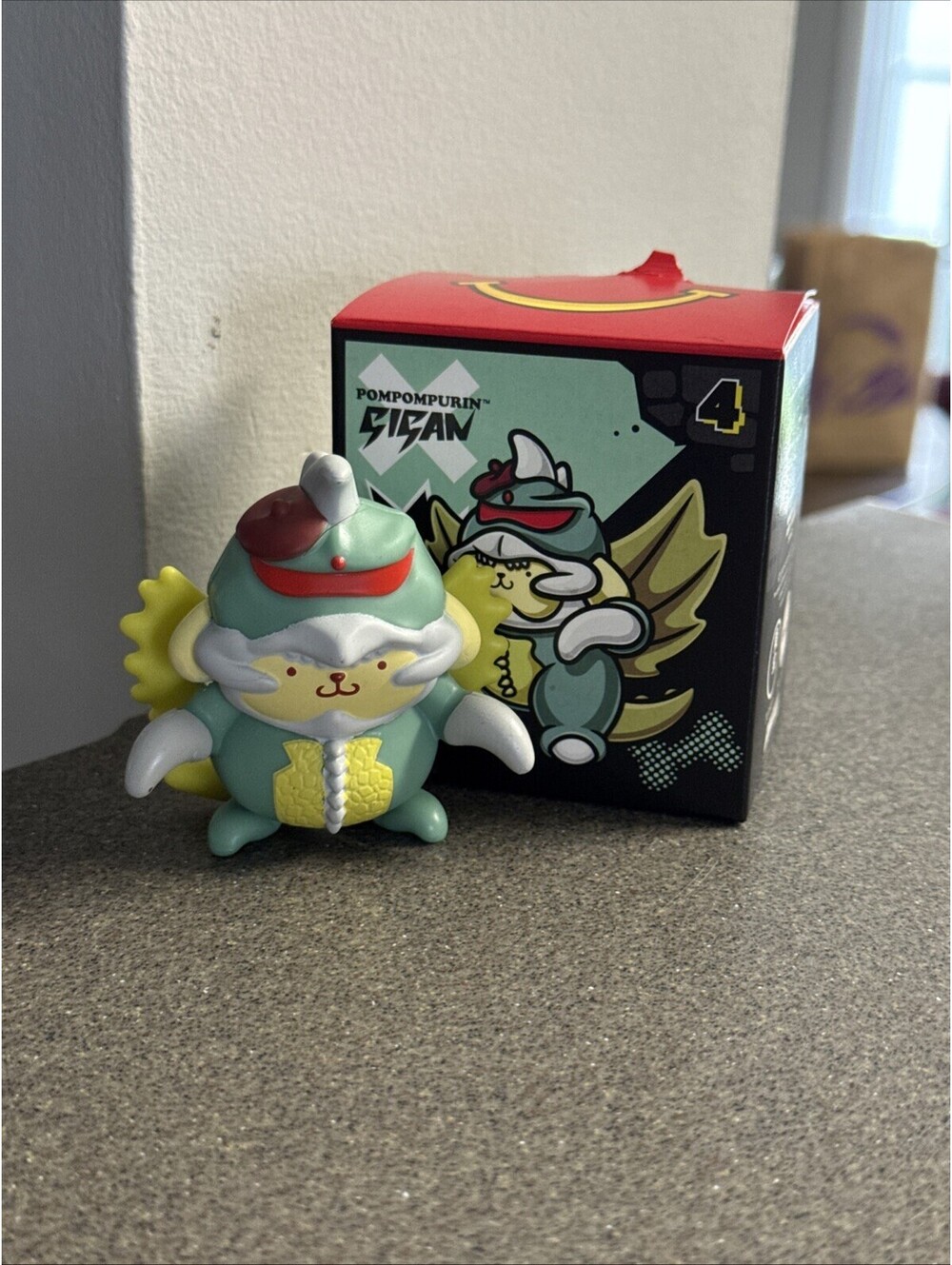 2026 McDonald’s Sanrio x Godzilla Happy Meal Toy #04- Pompompurin / Gigan